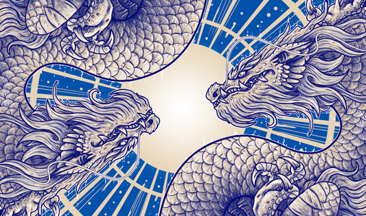 Dual Dragon Blue