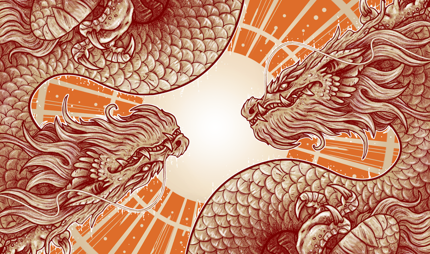 Dual Dragon Red